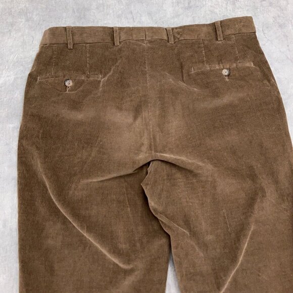 Lauren Ralph Lauren Pants Mens 36W x 30L Brown Corduroy Cotton Stretch 90s‎ VTG - Picture 11 of 12